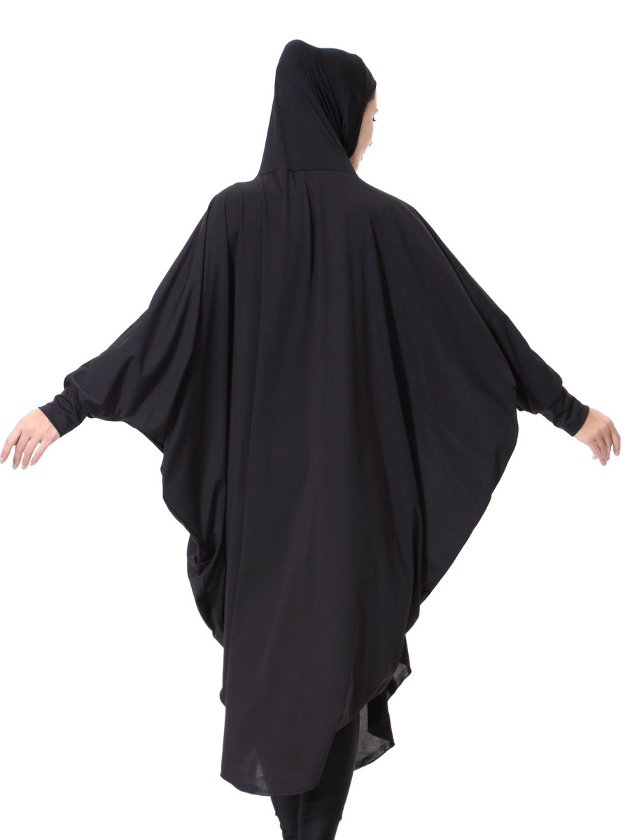 4pcs/bag 12COLORS oversize HIJAB with sleeve black long M,L,XL size Hijab with sleeve Khimar Jilbab Telekung Tudung